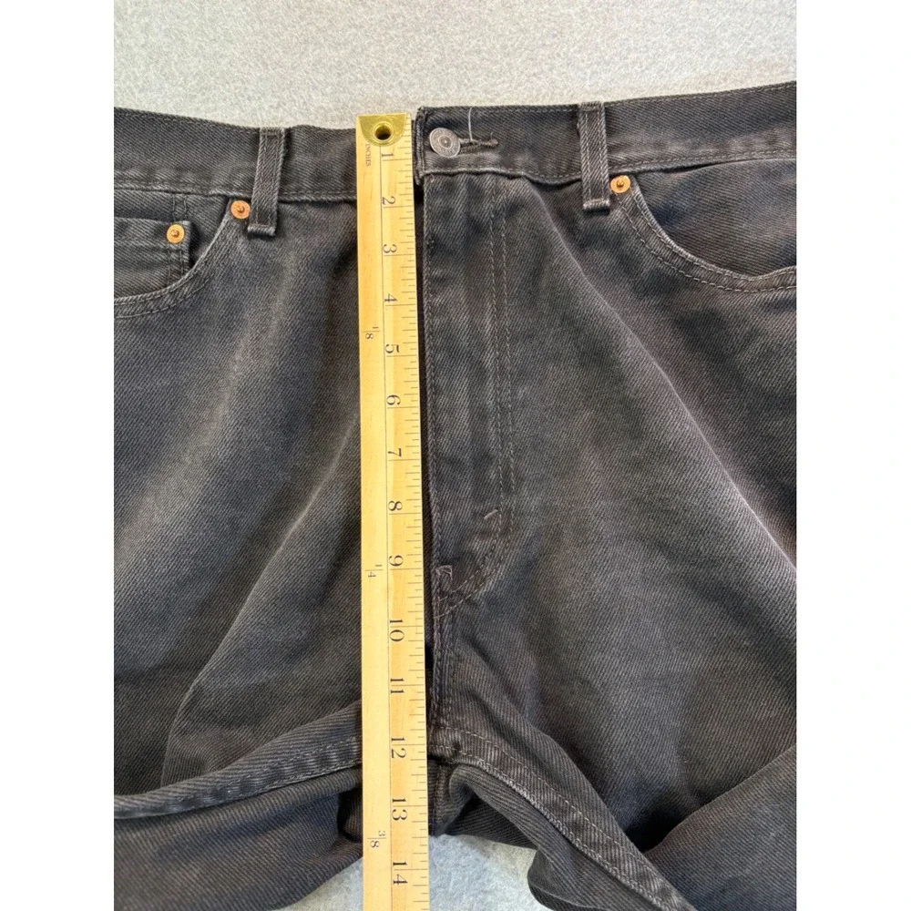 Levis 505 Regular Fit Black Denim Jeans‎ Mens 38x34 00505-0260 Straight Leg